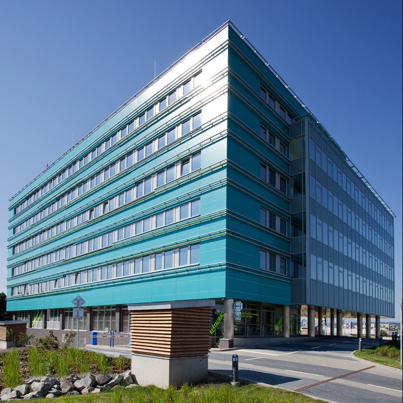 Budova administrativního centra ECoPoint v Košicích na Slovensku