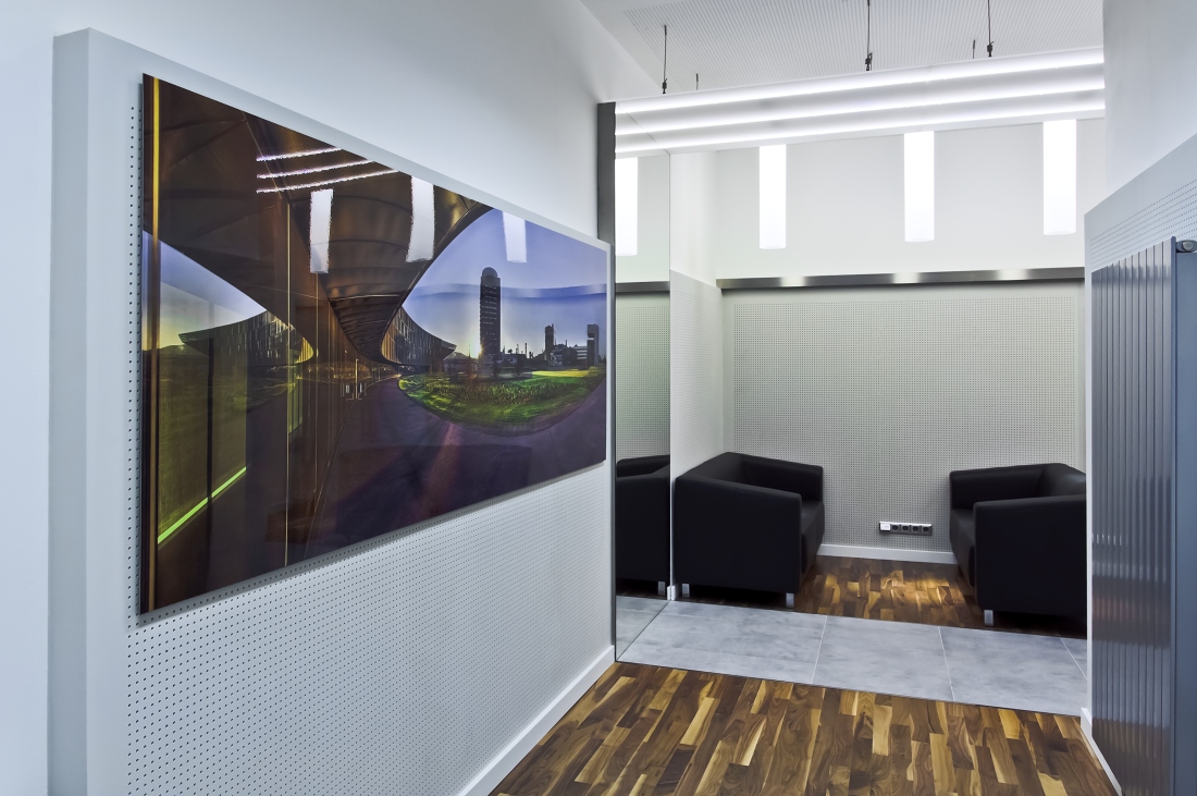 entrance area of a modern office