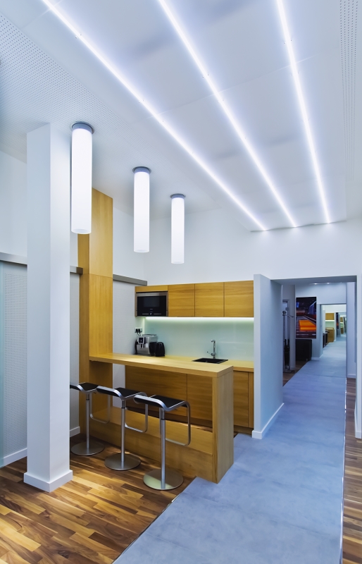 modern kitchen in office areas