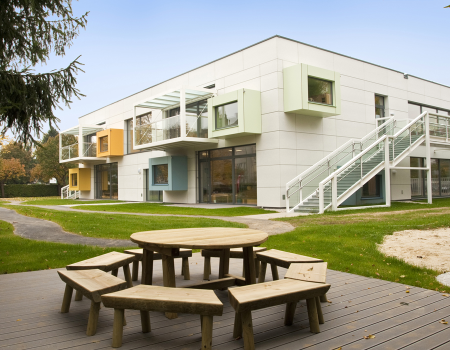 Garden of the kindergarten in Robert-Koch-Straße