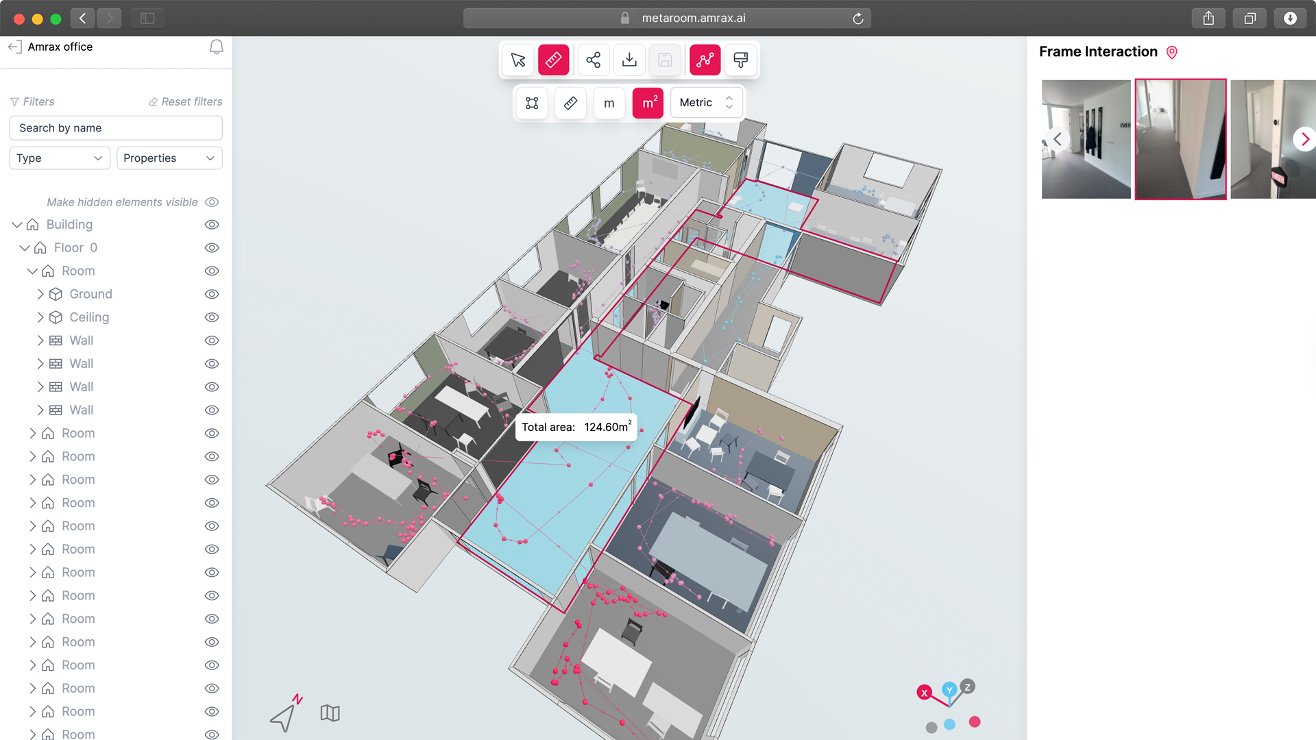 Metaroom Workspace Multi Room 3D Model